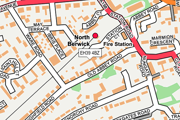 EH39 4BZ map - OS OpenMap – Local (Ordnance Survey) EH39 4BZ map - OS OpenMap – Local (Ordnance Survey)