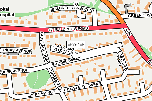 EH39 4ER map - OS OpenMap – Local (Ordnance Survey) EH39 4ER map - OS OpenMap – Local (Ordnance Survey)