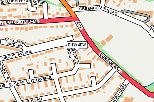 EH39 4EW map - OS OpenMap – Local (Ordnance Survey) EH39 4EW map - OS OpenMap – Local (Ordnance Survey)