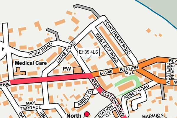 EH39 4LS map - OS OpenMap – Local (Ordnance Survey) EH39 4LS map - OS OpenMap – Local (Ordnance Survey)