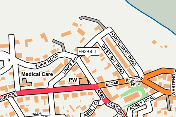 EH39 4LT map - OS OpenMap – Local (Ordnance Survey) EH39 4LT map - OS OpenMap – Local (Ordnance Survey)