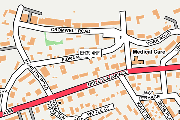 EH39 4NF map - OS OpenMap – Local (Ordnance Survey) EH39 4NF map - OS OpenMap – Local (Ordnance Survey)
