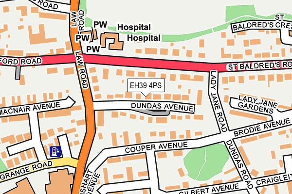EH39 4PS map - OS OpenMap – Local (Ordnance Survey) EH39 4PS map - OS OpenMap – Local (Ordnance Survey)