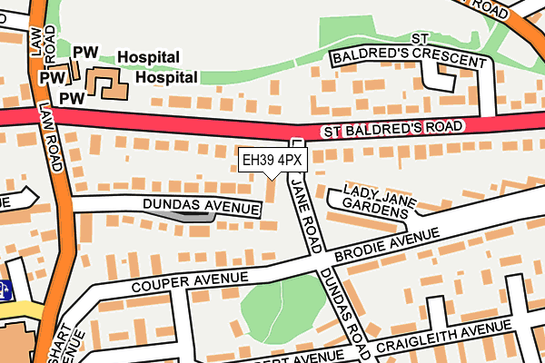 EH39 4PX map - OS OpenMap – Local (Ordnance Survey) EH39 4PX map - OS OpenMap – Local (Ordnance Survey)