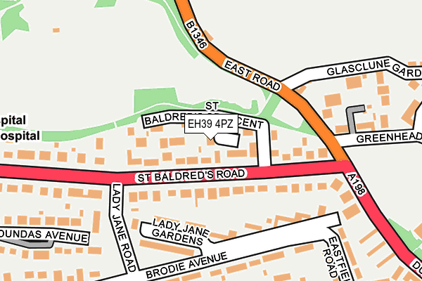 EH39 4PZ map - OS OpenMap – Local (Ordnance Survey) EH39 4PZ map - OS OpenMap – Local (Ordnance Survey)