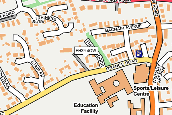 EH39 4QW map - OS OpenMap – Local (Ordnance Survey) EH39 4QW map - OS OpenMap – Local (Ordnance Survey)
