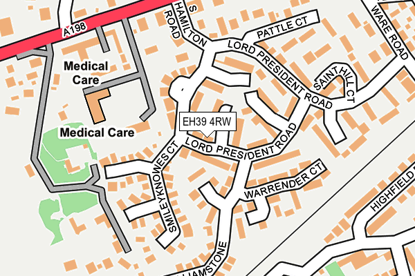 EH39 4RW map - OS OpenMap – Local (Ordnance Survey) EH39 4RW map - OS OpenMap – Local (Ordnance Survey)
