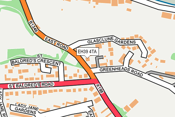 EH39 4TA map - OS OpenMap – Local (Ordnance Survey) EH39 4TA map - OS OpenMap – Local (Ordnance Survey)