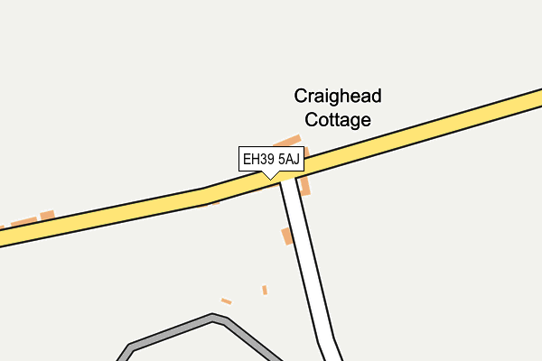 EH39 5AJ map - OS OpenMap – Local (Ordnance Survey)