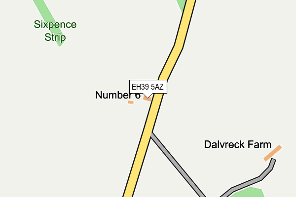 EH39 5AZ map - OS OpenMap – Local (Ordnance Survey) EH39 5AZ map - OS OpenMap – Local (Ordnance Survey)
