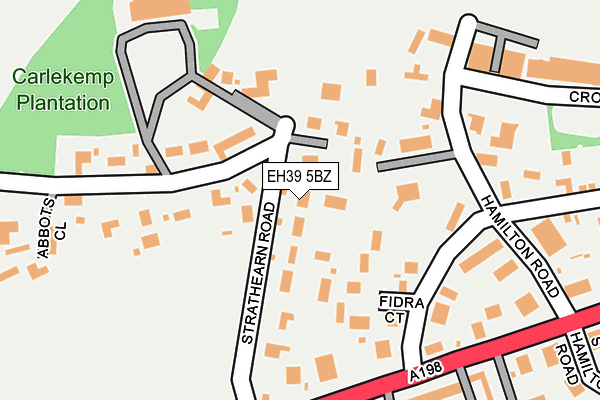 EH39 5BZ map - OS OpenMap – Local (Ordnance Survey) EH39 5BZ map - OS OpenMap – Local (Ordnance Survey)
