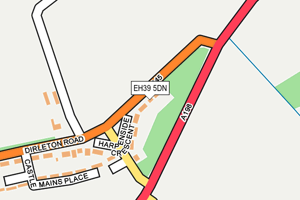 EH39 5DN map - OS OpenMap – Local (Ordnance Survey) EH39 5DN map - OS OpenMap – Local (Ordnance Survey)