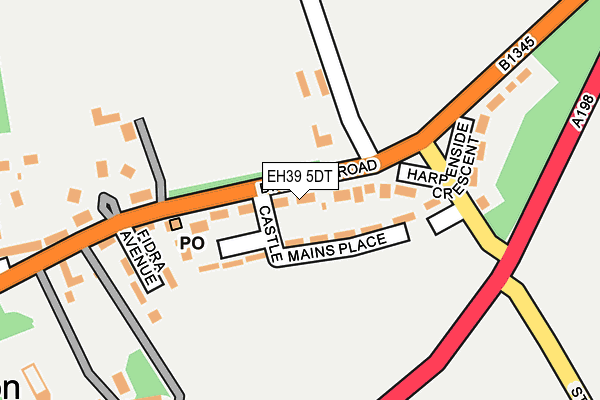 EH39 5DT map - OS OpenMap – Local (Ordnance Survey) EH39 5DT map - OS OpenMap – Local (Ordnance Survey)