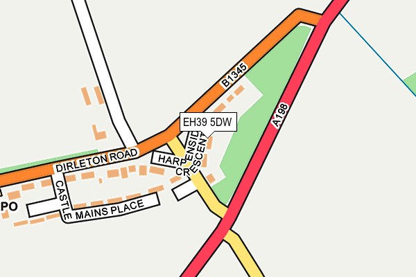 EH39 5DW map - OS OpenMap – Local (Ordnance Survey) EH39 5DW map - OS OpenMap – Local (Ordnance Survey)