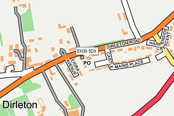 EH39 5DX map - OS OpenMap – Local (Ordnance Survey) EH39 5DX map - OS OpenMap – Local (Ordnance Survey)