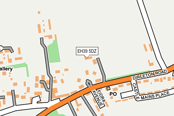 EH39 5DZ map - OS OpenMap – Local (Ordnance Survey) EH39 5DZ map - OS OpenMap – Local (Ordnance Survey)