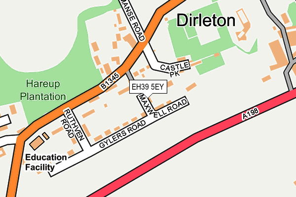 EH39 5EY map - OS OpenMap – Local (Ordnance Survey) EH39 5EY map - OS OpenMap – Local (Ordnance Survey)