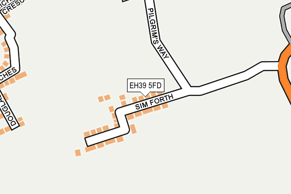 EH39 5FD map - OS OpenMap – Local (Ordnance Survey) EH39 5FD map - OS OpenMap – Local (Ordnance Survey)