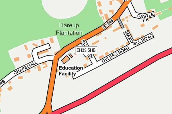 EH39 5HB map - OS OpenMap – Local (Ordnance Survey) EH39 5HB map - OS OpenMap – Local (Ordnance Survey)