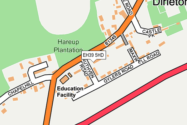 EH39 5HD map - OS OpenMap – Local (Ordnance Survey) EH39 5HD map - OS OpenMap – Local (Ordnance Survey)