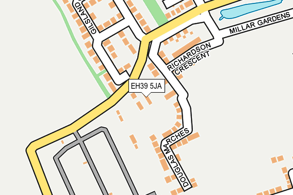 EH39 5JA map - OS OpenMap – Local (Ordnance Survey) EH39 5JA map - OS OpenMap – Local (Ordnance Survey)
