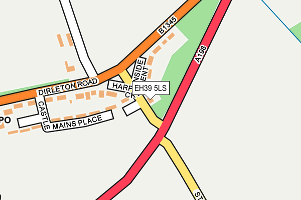 EH39 5LS map - OS OpenMap – Local (Ordnance Survey) EH39 5LS map - OS OpenMap – Local (Ordnance Survey)
