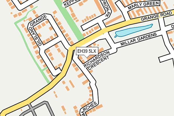 EH39 5LX map - OS OpenMap – Local (Ordnance Survey) EH39 5LX map - OS OpenMap – Local (Ordnance Survey)