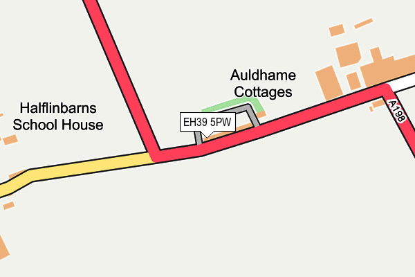 EH39 5PW map - OS OpenMap – Local (Ordnance Survey) EH39 5PW map - OS OpenMap – Local (Ordnance Survey)