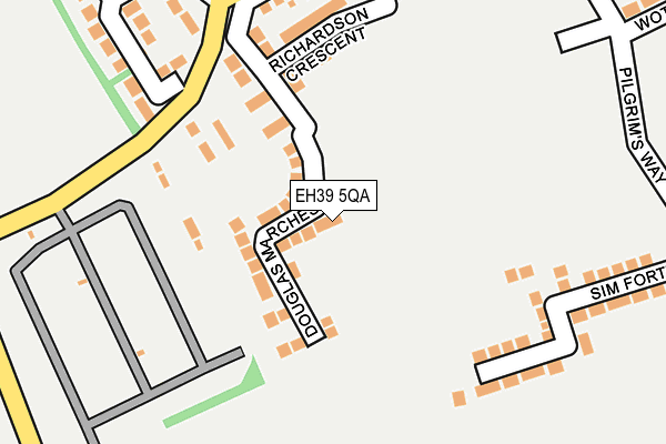 EH39 5QA map - OS OpenMap – Local (Ordnance Survey) EH39 5QA map - OS OpenMap – Local (Ordnance Survey)