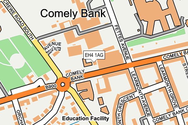 EH4 1AG map - OS OpenMap – Local (Ordnance Survey) EH4 1AG map - OS OpenMap – Local (Ordnance Survey)