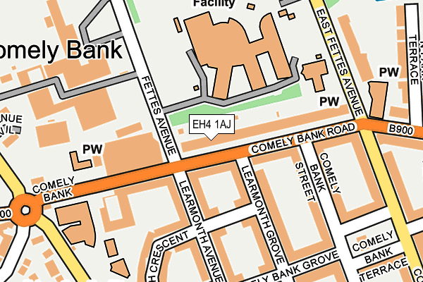 EH4 1AJ map - OS OpenMap – Local (Ordnance Survey) EH4 1AJ map - OS OpenMap – Local (Ordnance Survey)