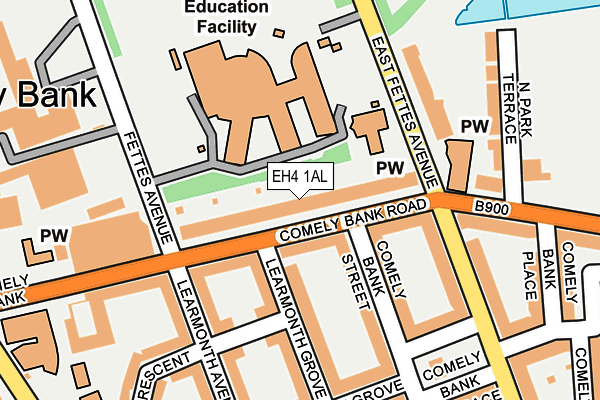 EH4 1AL map - OS OpenMap – Local (Ordnance Survey) EH4 1AL map - OS OpenMap – Local (Ordnance Survey)