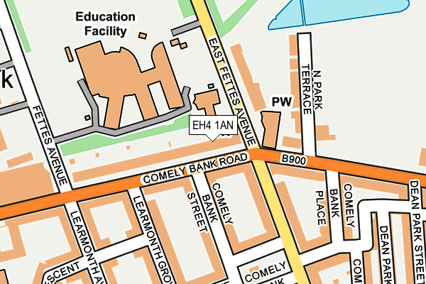 EH4 1AN map - OS OpenMap – Local (Ordnance Survey) EH4 1AN map - OS OpenMap – Local (Ordnance Survey)