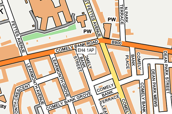 EH4 1AP map - OS OpenMap – Local (Ordnance Survey) EH4 1AP map - OS OpenMap – Local (Ordnance Survey)