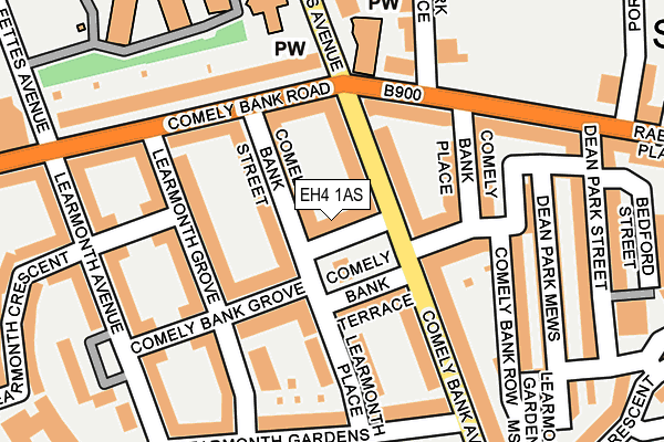 EH4 1AS map - OS OpenMap – Local (Ordnance Survey)