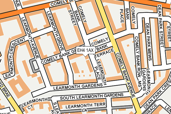 EH4 1AX map - OS OpenMap – Local (Ordnance Survey) EH4 1AX map - OS OpenMap – Local (Ordnance Survey)