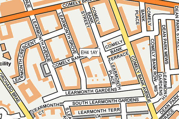 EH4 1AY map - OS OpenMap – Local (Ordnance Survey) EH4 1AY map - OS OpenMap – Local (Ordnance Survey)