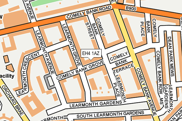 EH4 1AZ map - OS OpenMap – Local (Ordnance Survey) EH4 1AZ map - OS OpenMap – Local (Ordnance Survey)