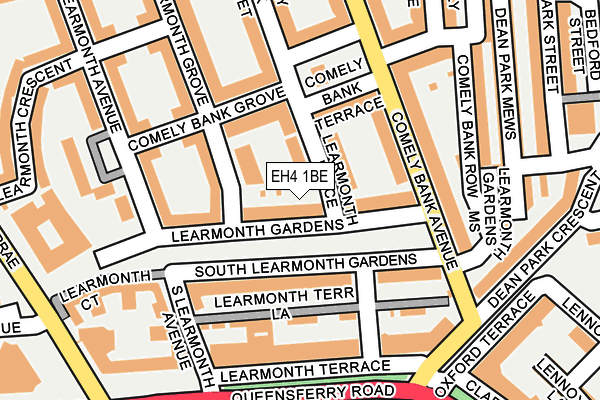 EH4 1BE map - OS OpenMap – Local (Ordnance Survey) EH4 1BE map - OS OpenMap – Local (Ordnance Survey)