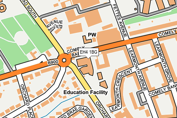EH4 1BG map - OS OpenMap – Local (Ordnance Survey) EH4 1BG map - OS OpenMap – Local (Ordnance Survey)