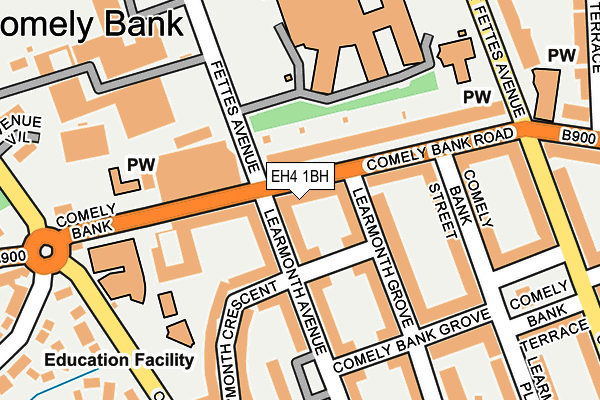 EH4 1BH map - OS OpenMap – Local (Ordnance Survey) EH4 1BH map - OS OpenMap – Local (Ordnance Survey)