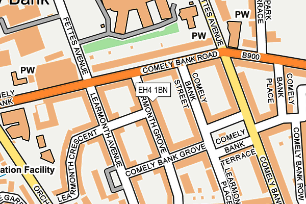 EH4 1BN map - OS OpenMap – Local (Ordnance Survey) EH4 1BN map - OS OpenMap – Local (Ordnance Survey)