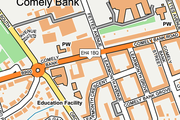 EH4 1BQ map - OS OpenMap – Local (Ordnance Survey) EH4 1BQ map - OS OpenMap – Local (Ordnance Survey)