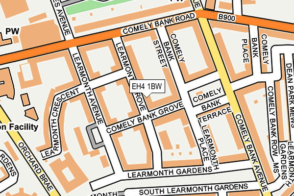EH4 1BW map - OS OpenMap – Local (Ordnance Survey) EH4 1BW map - OS OpenMap – Local (Ordnance Survey)