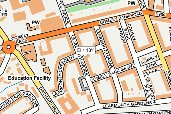 EH4 1BY map - OS OpenMap – Local (Ordnance Survey) EH4 1BY map - OS OpenMap – Local (Ordnance Survey)
