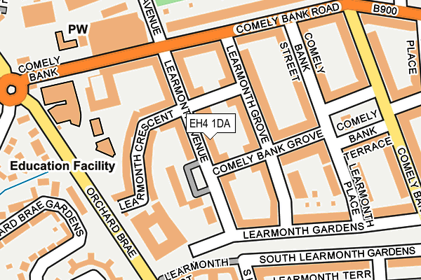 EH4 1DA map - OS OpenMap – Local (Ordnance Survey) EH4 1DA map - OS OpenMap – Local (Ordnance Survey)