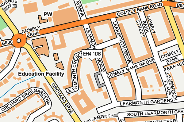 EH4 1DB map - OS OpenMap – Local (Ordnance Survey) EH4 1DB map - OS OpenMap – Local (Ordnance Survey)