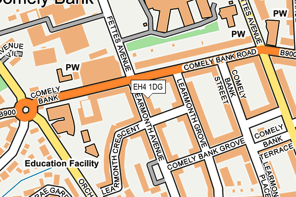 EH4 1DG map - OS OpenMap – Local (Ordnance Survey) EH4 1DG map - OS OpenMap – Local (Ordnance Survey)