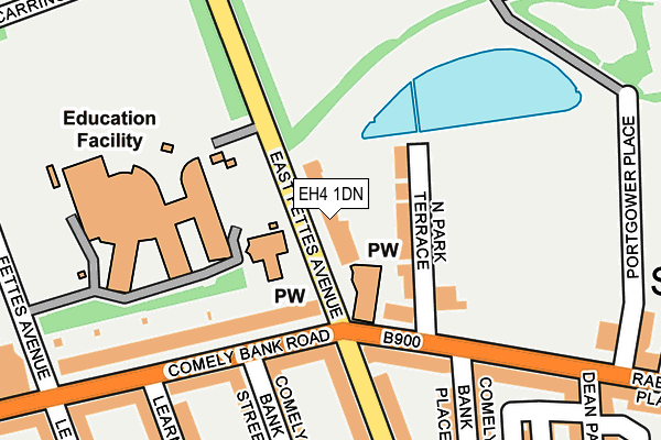EH4 1DN map - OS OpenMap – Local (Ordnance Survey) EH4 1DN map - OS OpenMap – Local (Ordnance Survey)