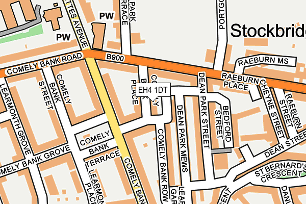 EH4 1DT map - OS OpenMap – Local (Ordnance Survey) EH4 1DT map - OS OpenMap – Local (Ordnance Survey)